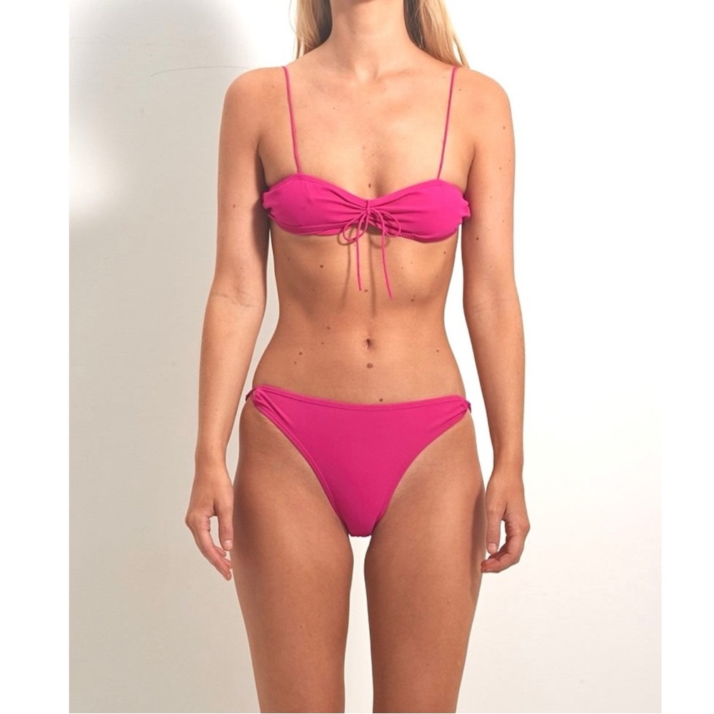 NWOT Maryam Nassir Zadeh Pink Fuchsia "Rio" Swim Top sz 8 - Picture 10 of 11